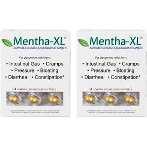 Mentha-XL Peppermint Oil Softgels 84 ea (Pack of 2)