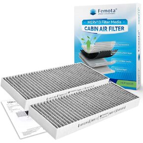 MERV 13 Cabin Air Filter with Activated Carbon, CF10553 (CP553) for Nissan Frontier, NV1500, NV2500, NV3500, Pathfinder, Xterra, Suzuki Equator