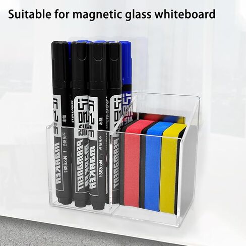 حامل علامة المسح الجاف المغناطيسي، حامل علامة السبورة البيضاء، حامل علامة قلم رصاص حامل كأس للمدرسة، حامل علامة مغناطيسية، للثلاجة، الباب، الجدار، السبورة البيضاء in Kuwait