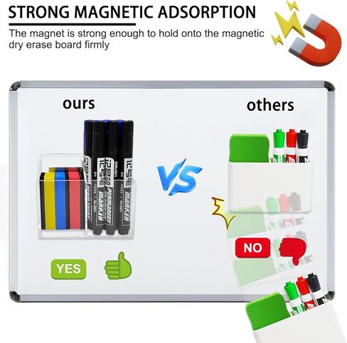 حامل علامة المسح الجاف المغناطيسي، حامل علامة السبورة البيضاء، حامل علامة قلم رصاص حامل كأس للمدرسة، حامل علامة مغناطيسية، للثلاجة، الباب، الجدار، السبورة البيضاء in Kuwait