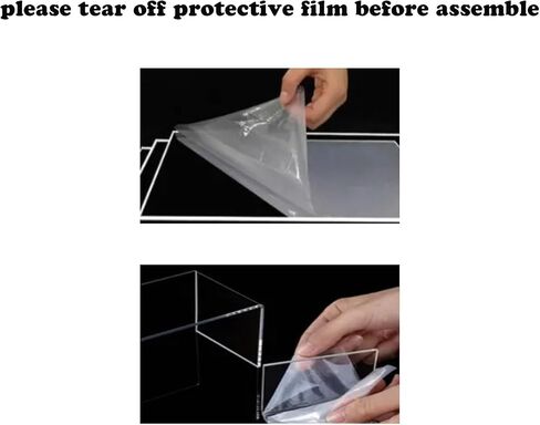 Clear Acrylic Display Box Showcase for Baseball,Acrylic Display Case with Solid Built-in Wooden Base(4x4x4 inch; 10x10x10 cm) in Saudi Arabia