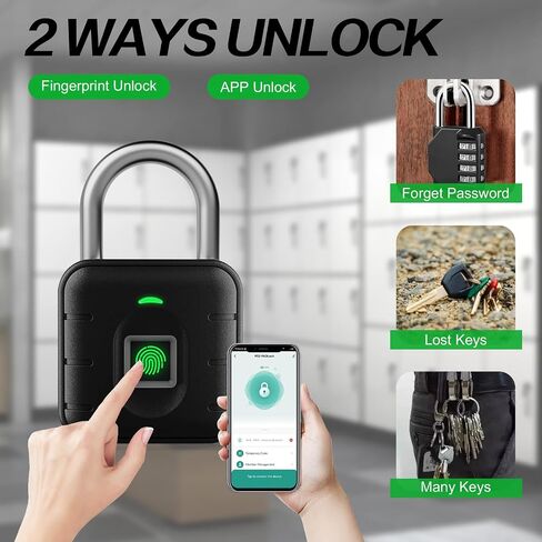 Combination Lock, Bluetooth Lock, Smart Padlock with TUYA APP Unlock, Locker Lock, Gym Lock with Keyless Password, Suitable for Gym, School, Travel, Outdoor in Saudi Arabia