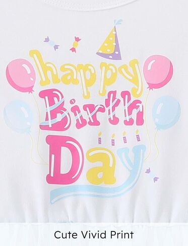 PATPAT Toddler Little Girls Dresses Short Sleeve Princess Tulle Skirt Birthday Party Cake Tutu Dress for Girls in Saudi Arabia