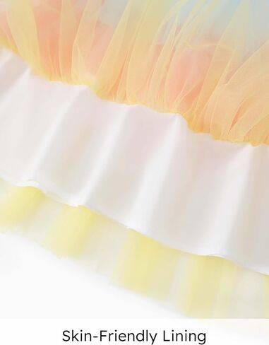 PATPAT Toddler Little Girls Dresses Short Sleeve Princess Tulle Skirt Birthday Party Cake Tutu Dress for Girls in Saudi Arabia