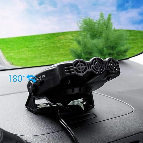 Car Heater,CHELIYA Portable 12V 150W 2 in 1 Auto Car Heater Cooling Fan Defroster Defrost Windscreen Window Demister,Black in Saudi Arabia