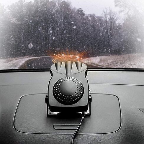 Car Heater,CHELIYA Portable 12V 150W 2 in 1 Auto Car Heater Cooling Fan Defroster Defrost Windscreen Window Demister,Black in Saudi Arabia