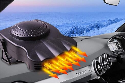 Car Heater,CHELIYA Portable 12V 150W 2 in 1 Auto Car Heater Cooling Fan Defroster Defrost Windscreen Window Demister,Black in Saudi Arabia