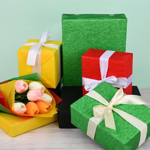 Bolsome 100 Sheets Black Yellow Red Green Tissue Paper for Gift Bags Juneteenth Theme Assorted Color Tissue Paper for Gift Wrapping for National Black History Party DIY Craft in Saudi Arabia