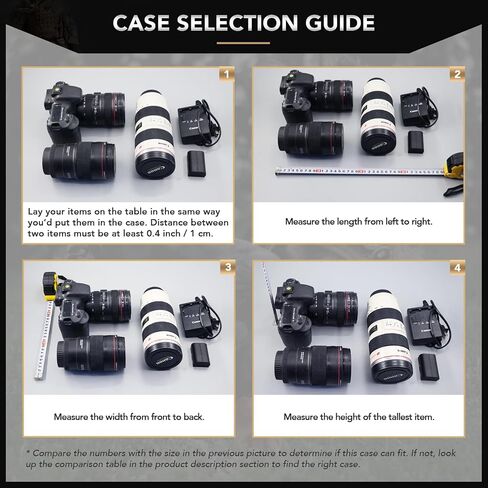 Lykus Large High Waterproof Case with Foam Insert, Various Sizes, IP66 Splash-Proof, Suitable for Cameras, Lenses, Electronic Equipment and More in Saudi Arabia
