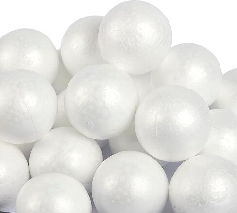 LOMIMOS 24pcs 4 Inch Foam Balls, White Craft Balls for Arts & Crafts DIY Cratfs School Projects Christmas Easter Home Party Decoration in Saudi Arabia
