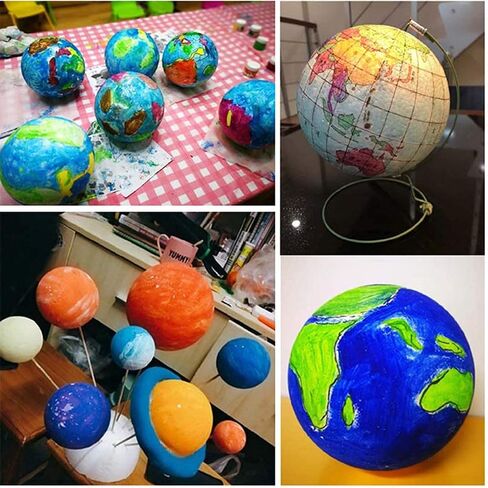 LOMIMOS 24pcs 4 Inch Foam Balls, White Craft Balls for Arts & Crafts DIY Cratfs School Projects Christmas Easter Home Party Decoration in Saudi Arabia