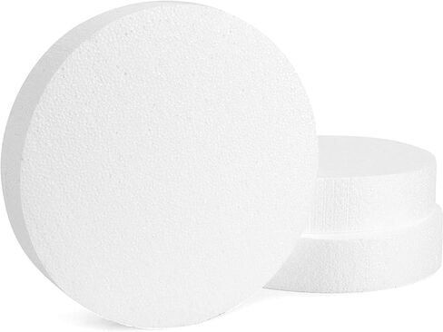 Bright Creations Craft Foam Disks, White Circles for Arts and DIY Crafts (10 x 2 in, 3 Pack) in Saudi Arabia