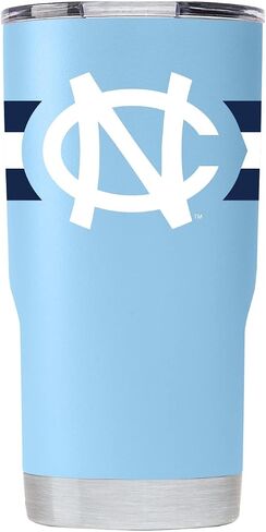 كوب Gametime Sidekicks North Carolina 20oz أزرق فاتح - مرخص رسميًا، 18/8 من الفولاذ المقاوم للصدأ، جدار مزدوج، معزول بالفراغ، شعارات مطبوعة بالأشعة فوق البنفسجية LED، بدون عرق، يبقى ساخنًا/باردًا - 360 التفاف in Saudi Arabia