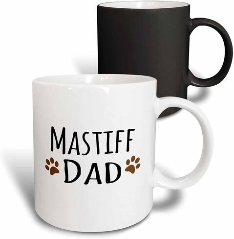 3dRose Mastiff Dog Dad Mug, 11 oz, Brown in Saudi Arabia