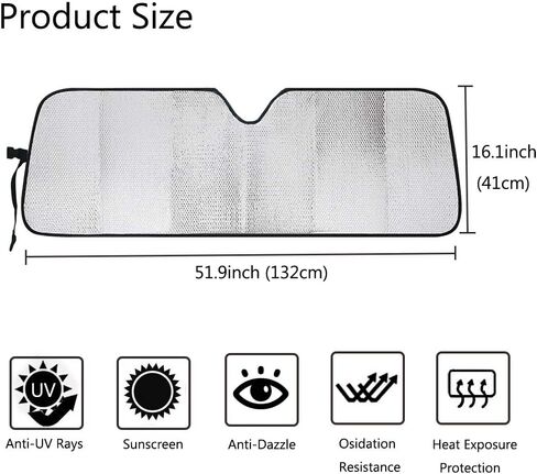 Big Hippo Windshield Sun Shade for 2007-2023 Wrangler Rubicon Sahara TJ JK JKU 2 & 4 Door-Blocks UV Rays Sun Visor Protector,Car Sun Shade Keep Your Vehicle Cool,Car Window Shade in Saudi Arabia