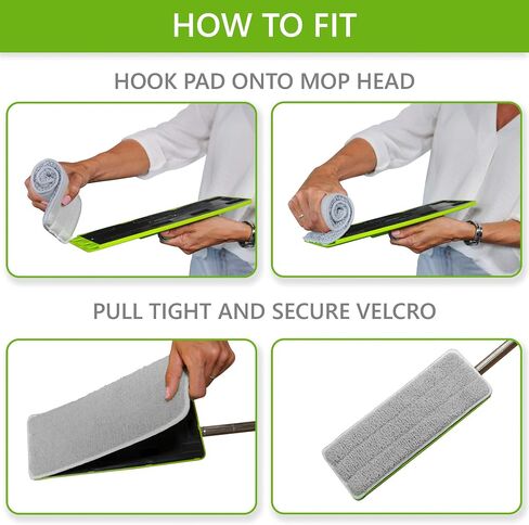 Easy Gleam Ultra PAD. Textured, Non-Scratch Microfiber mop pad. Removes Stubborn Dirt, Suitable for All Floor Types. Washable and Reusable Microfibre Refill pad. 2 Pack. in Saudi Arabia