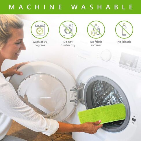Easy Gleam Ultra PAD. Textured, Non-Scratch Microfiber mop pad. Removes Stubborn Dirt, Suitable for All Floor Types. Washable and Reusable Microfibre Refill pad. 2 Pack. in Saudi Arabia