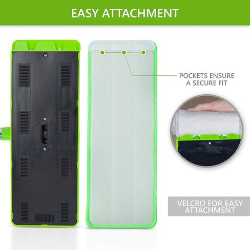 Easy Gleam Ultra PAD. Textured, Non-Scratch Microfiber mop pad. Removes Stubborn Dirt, Suitable for All Floor Types. Washable and Reusable Microfibre Refill pad. 2 Pack. in Saudi Arabia