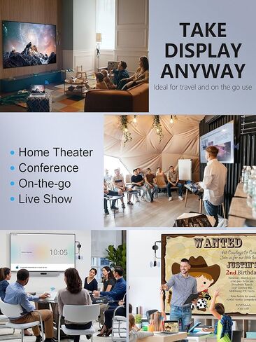 محول عرض HDMI لاسلكي TIMBOOTECH 4K - محول دونجل لاسلكي لمستقبل HDMI لبث الفيديو والصوت للاجتماعات والتعليم وPPT والمسرح المنزلي والحفلات والتوصيل والتشغيل ووضع المرآة والتمديد in Kuwait