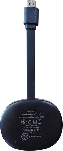 محول عرض HDMI لاسلكي TIMBOOTECH 4K - محول دونجل لاسلكي لمستقبل HDMI لبث الفيديو والصوت للاجتماعات والتعليم وPPT والمسرح المنزلي والحفلات والتوصيل والتشغيل ووضع المرآة والتمديد in Kuwait