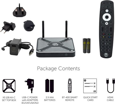 BuzzTV X5 AC-X - نظام التشغيل Android 11 - أملوجيك S905x4 - 4 جيجابايت DDR4 - 128 جيجابايت in Kuwait