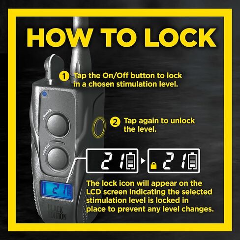 Dogtra 1900s Black Edition مع Boost & Lock - طوق النباح للكلاب الكبيرة، طوق تدريب الكلاب بمدى ميل واحد مع جهاز تحكم عن بعد، طوق صدمات مقاوم للماء بدرجة IPX9K، قابل لإعادة الشحن مع الكهرباء الساكنة والاهتزاز in Kuwait