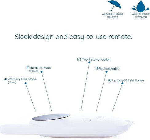 GoodBoy Mini No Shock Remote Collar for Dogs with Beep and Vibration Modes for Pet Behaviour Training - Waterproof & 1000 Feet Range - Suitable for Small to Medium Dogs (2 Collars) in Kuwait