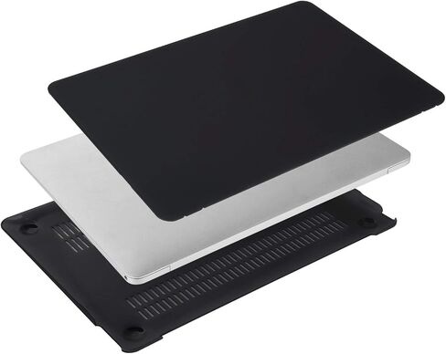 MOSISO Compatible with MacBook 12 inch Case with Retina Display (Model: A1534, Release 2017 2016 2015), Plastic Hard Shell Case & Keyboard Cover Skin, Black in Saudi Arabia