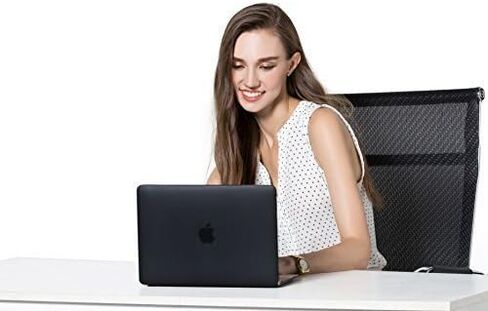 MOSISO Compatible with MacBook 12 inch Case with Retina Display (Model: A1534, Release 2017 2016 2015), Plastic Hard Shell Case & Keyboard Cover Skin, Black in Saudi Arabia