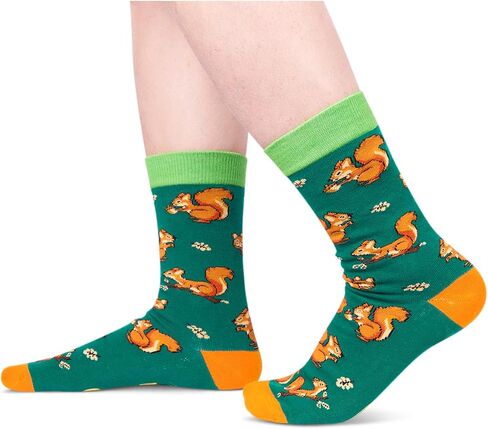 Zmart Funny Squirrel Gifts for Squirrel Lovers, Fun Squirrel Socks for Women Men Mom Dad Him Her Stocking Stuffers in Saudi Arabia