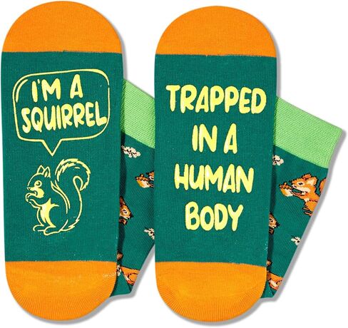 Zmart Funny Squirrel Gifts for Squirrel Lovers, Fun Squirrel Socks for Women Men Mom Dad Him Her Stocking Stuffers in Saudi Arabia