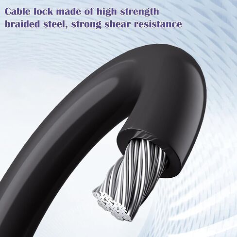 Combination Bike Cable Locks, 4 Digit Bike Lock Chain Bike Lock Cable Heavy Duty Resettable Self Coiling Combination Cable Combo Bike Locks Scooter Lock 2Feet in Saudi Arabia