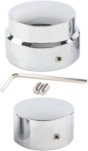 Rear Axle Cap Nut Covers, Motorcycle Rear Axle Cover Cap Nut Bolt Kit, Compatible with Harley Touring Electra Road Glide Softail - Silver in Saudi Arabia