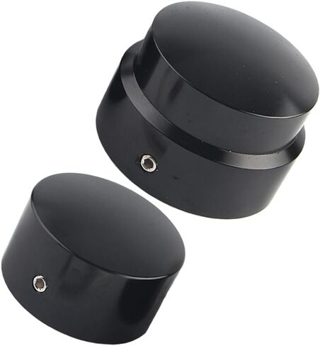 Rear Axle Cap Nut Covers, Motorcycle Rear Axle Cover Cap Nut Bolt Kit, Compatible with Harley Touring Electra Road Glide Softail - Silver in Saudi Arabia