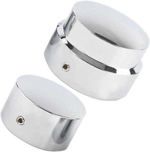 Rear Axle Cap Nut Covers, Motorcycle Rear Axle Cover Cap Nut Bolt Kit, Compatible with Harley Touring Electra Road Glide Softail - Silver in Saudi Arabia