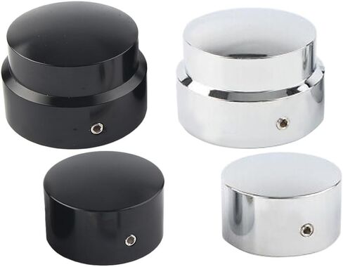 Rear Axle Cap Nut Covers, Motorcycle Rear Axle Cover Cap Nut Bolt Kit, Compatible with Harley Touring Electra Road Glide Softail - Silver in Saudi Arabia