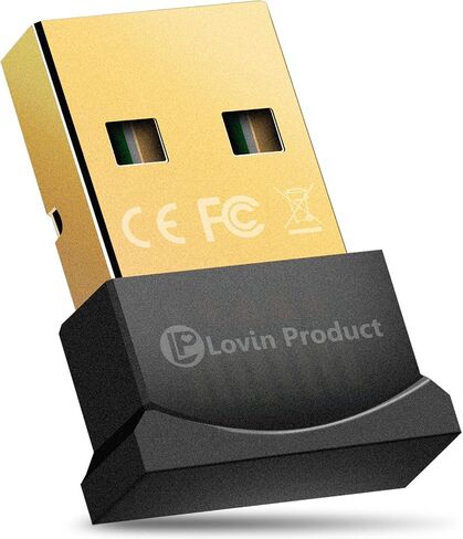 محول Bluetooth 5.0 USB، منتج Lovin USB Bluetooth 5.0 محول Micro EDR لاسلكي يدعم Windows 10،8.1/8،7،Vista،XP،32/64Bit لسطح المكتب، الكمبيوتر المحمول، سماعة الرأس، سماعة الرأس، لوحة المفاتيح، الماوس in Saudi Arabia