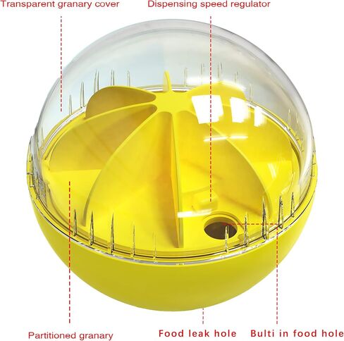 Dog Treat Ball, Adjustable Dispensing Interactive Toys, Squeaky Puppy Puzzle Toy for Boredom Slow Feeder (Blue) in Kuwait