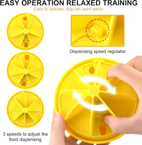 Dog Treat Ball, Adjustable Dispensing Interactive Toys, Squeaky Puppy Puzzle Toy for Boredom Slow Feeder (Blue) in Kuwait