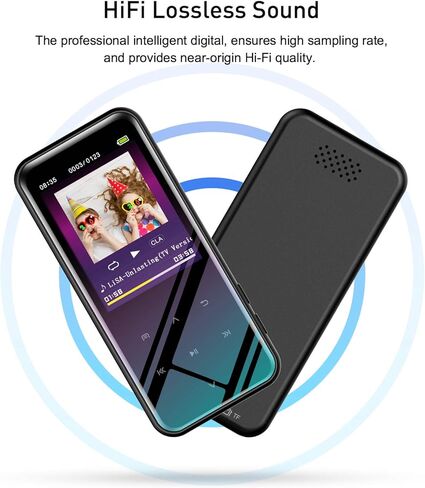 مشغل MP3 سعة 72 جيجابايت مع بلوتوث 5.2، ومشغل موسيقى مع مكبر صوت مدمج بشاشة 2.4 بوصة، وراديو FM، ومسجل صوت، وصوت HiFi، ووظيفة الكتاب الإلكتروني، وسماعات الأذن متضمنة in Kuwait