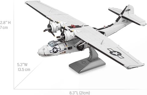 مجموعة نماذج معدنية ثلاثية الأبعاد من Fascinations Metal Earth Consolidated PBY Catalina مع ملاقط in Saudi Arabia