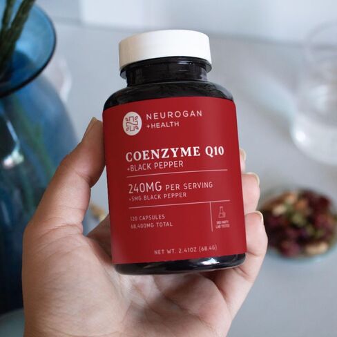 Neurogan CoQ10 Supplement - 200mg Coenzyme Q10 with Black Pepper | 68,400mg Total - for Heart & Cellular Vitality - Made in USA - 120 Capsules - 4 Month Supply in Kuwait