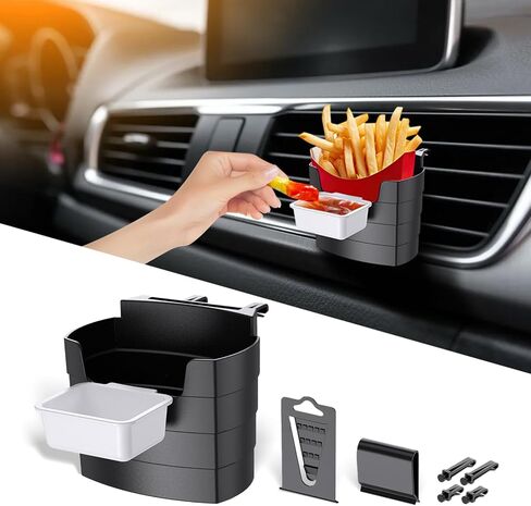 حامل صلصة السيارة تنفيس تراجع كليب حامل صلصة للسيارة الفرنسية فراي حامل حامل الكاتشب للسيارة تنفيس صلصة تراجع صندوق توابل in Kuwait