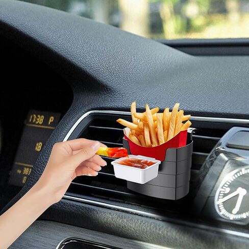 حامل صلصة السيارة تنفيس تراجع كليب حامل صلصة للسيارة الفرنسية فراي حامل حامل الكاتشب للسيارة تنفيس صلصة تراجع صندوق توابل in Kuwait