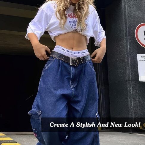 حزام ثني المحاصيل 3 قطع، أداة ثني المحاصيل لتسرب البطن، شريط قابل للتعديل، حزام مرن لثني القميص، سترة قصيرة، ملابس DIY، L in Kuwait