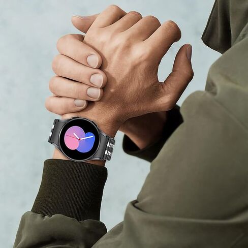 EZMVZKU Galaxy Watch 6 سوار معدني من الفولاذ المقاوم للصدأ، حزام بدون فجوة لساعة سامسونج جالاكسي 6 5 4 Classic 40 42 43 44 45 46 47 ملم in Kuwait
