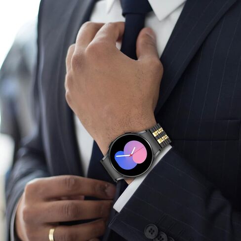 EZMVZKU Galaxy Watch 6 سوار معدني من الفولاذ المقاوم للصدأ، حزام بدون فجوة لساعة سامسونج جالاكسي 6 5 4 Classic 40 42 43 44 45 46 47 ملم in Kuwait