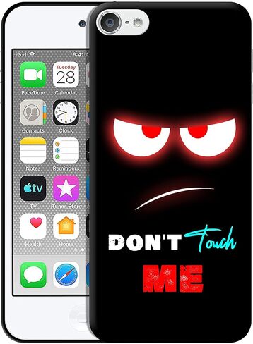 Glisten iPod Touch 7th / 6th / 5th Generation Case - Don't Touch Me Red Design Printed Slim Cute Plastic Hard Snap on Protective Designer Back Case for iPod Touch 7/6 / 5. in Kuwait