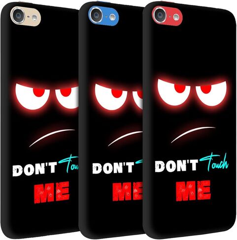 Glisten iPod Touch 7th / 6th / 5th Generation Case - Don't Touch Me Red Design Printed Slim Cute Plastic Hard Snap on Protective Designer Back Case for iPod Touch 7/6 / 5. in Kuwait