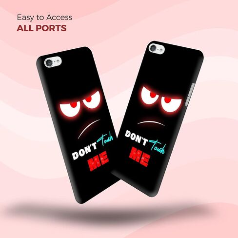 Glisten iPod Touch 7th / 6th / 5th Generation Case - Don't Touch Me Red Design Printed Slim Cute Plastic Hard Snap on Protective Designer Back Case for iPod Touch 7/6 / 5. in Kuwait